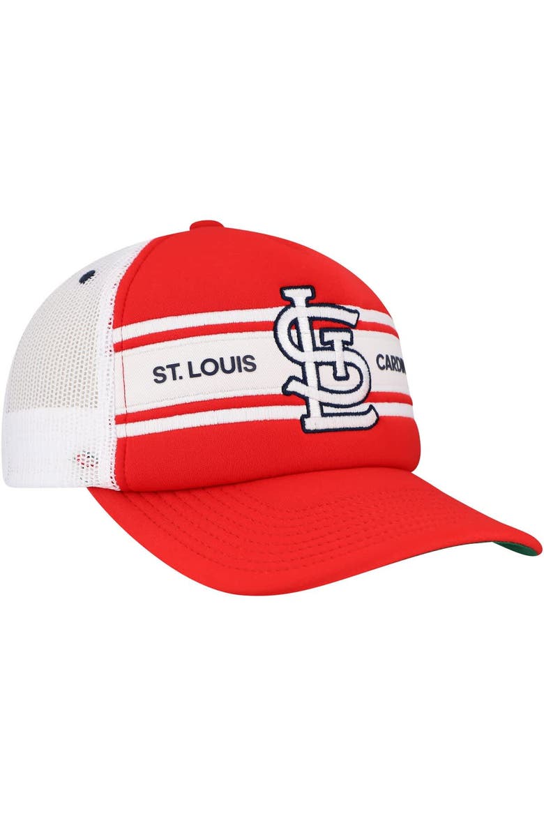 Men's   Red St. Louis Cardinals Sideline Trucker Adjustable Hat, Alternate, color, Red