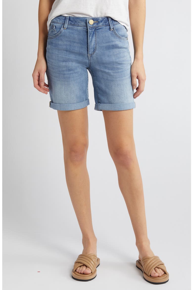 Denim Shorts, Main, color, LIGHT BLUE
