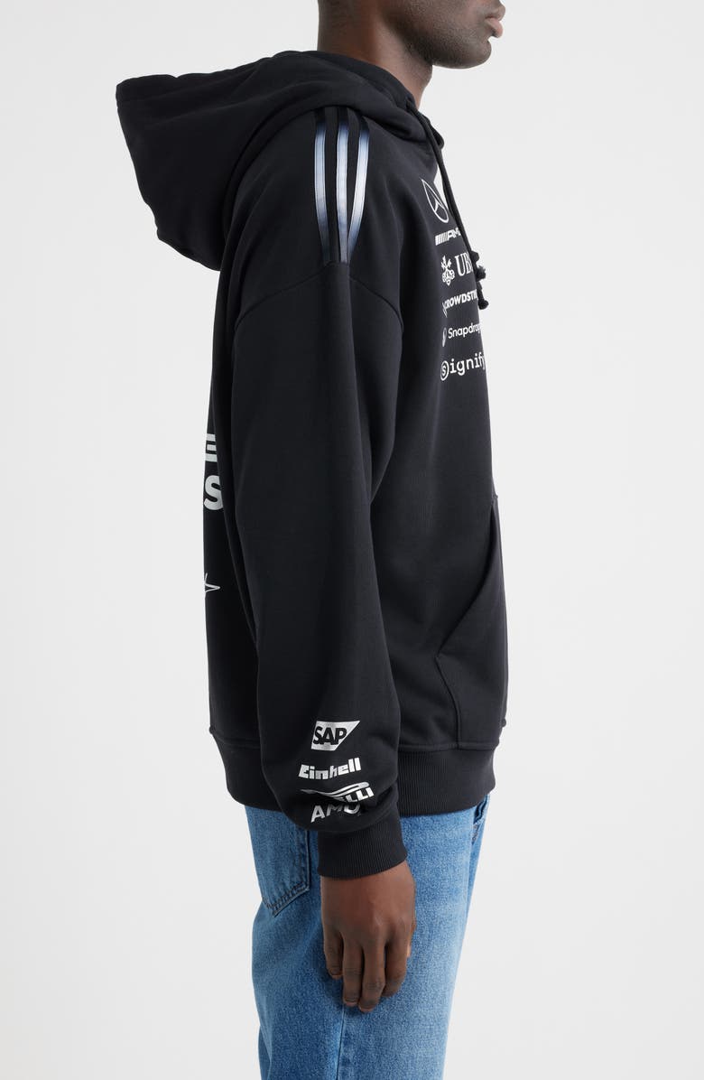 Y-3 F1 Team Cotton Hoodie, Alternate, color, Black