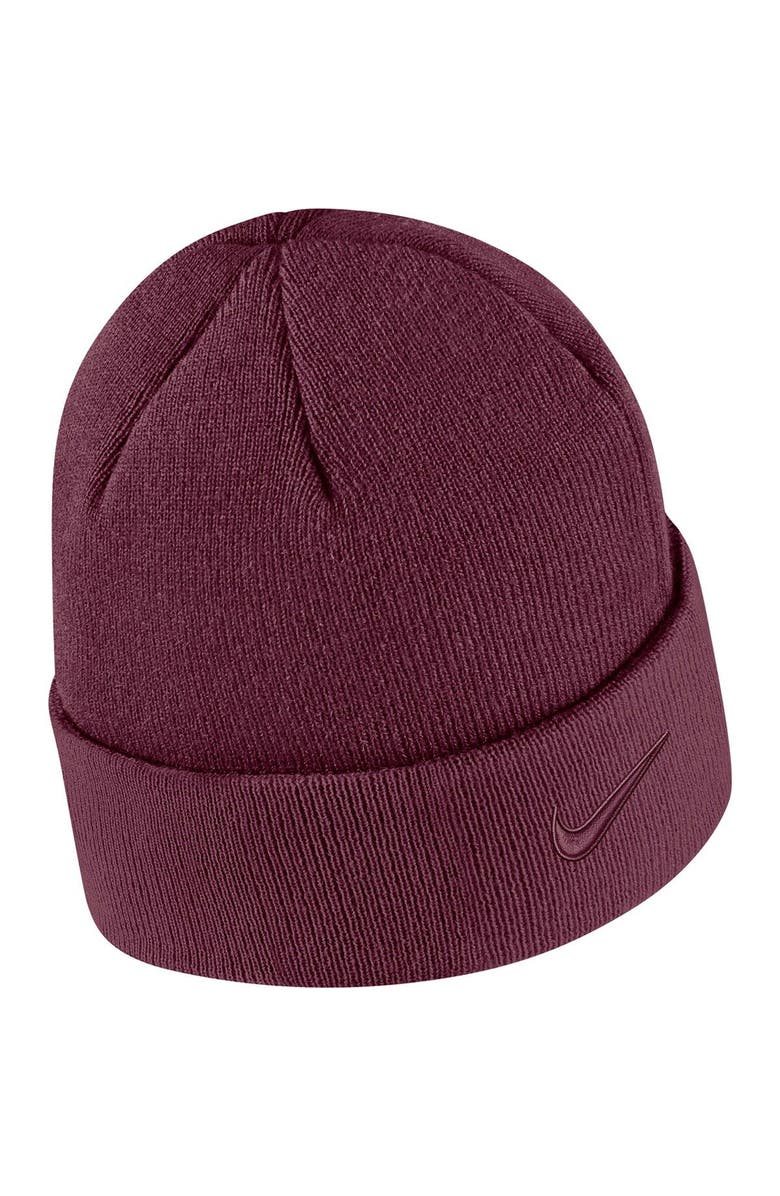 Nike Men's Nike Maroon Virginia Tech Hokies Tonal Cuffed Knit Hat, Alternate, color, 