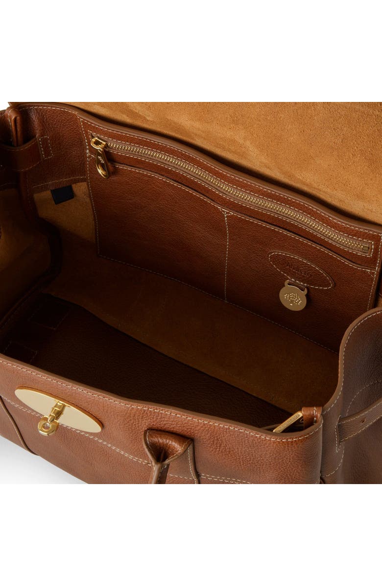 Mulberry Bayswater Leather Satchel, Alternate, color, Oak