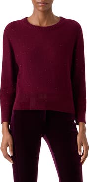 Akris Sequin Cashmere Blend Sweater
