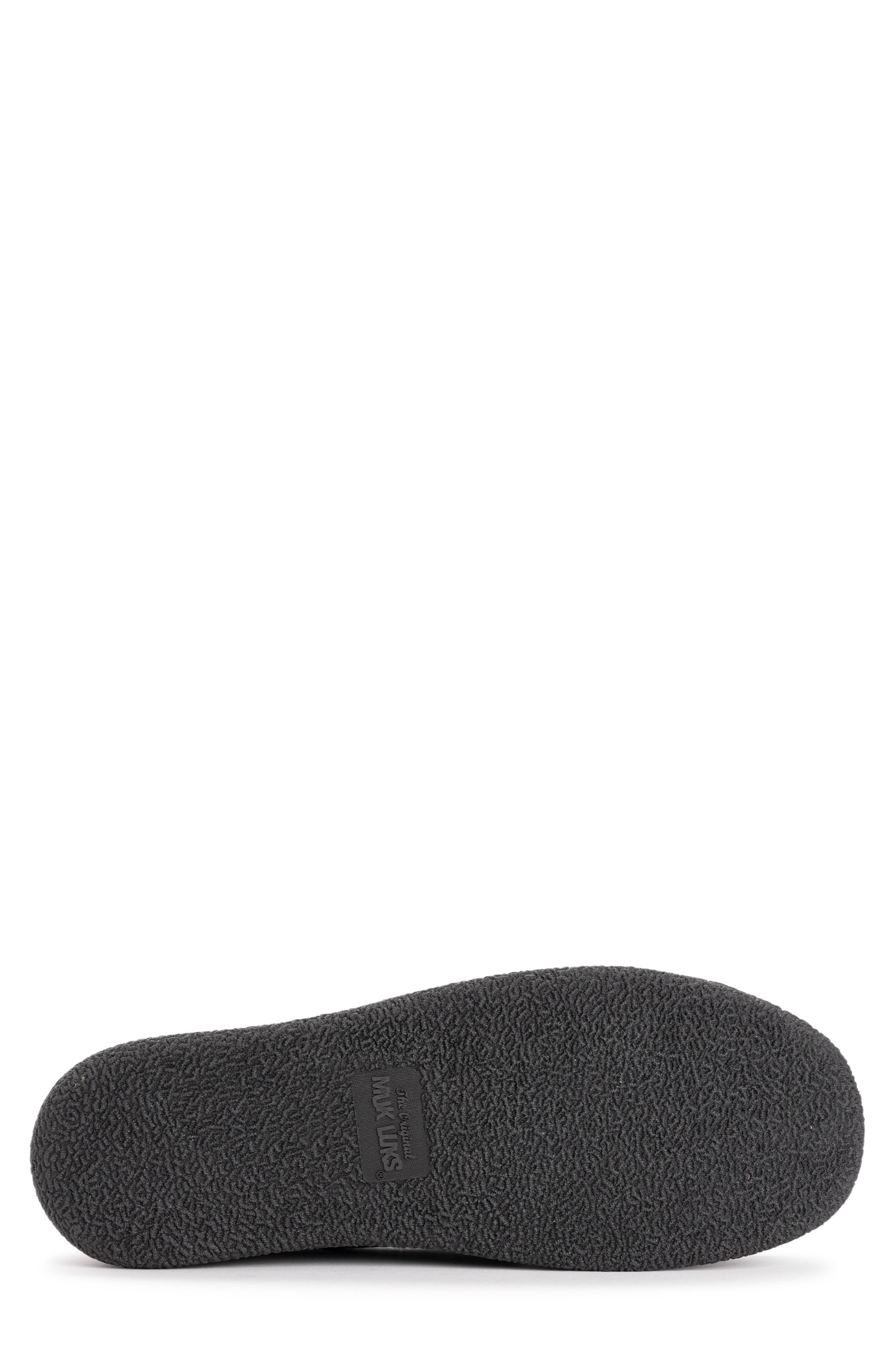 MUK LUKS Tanver Plaid Faux Shearling Lined Moccasin Slipper, Alternate, color, 