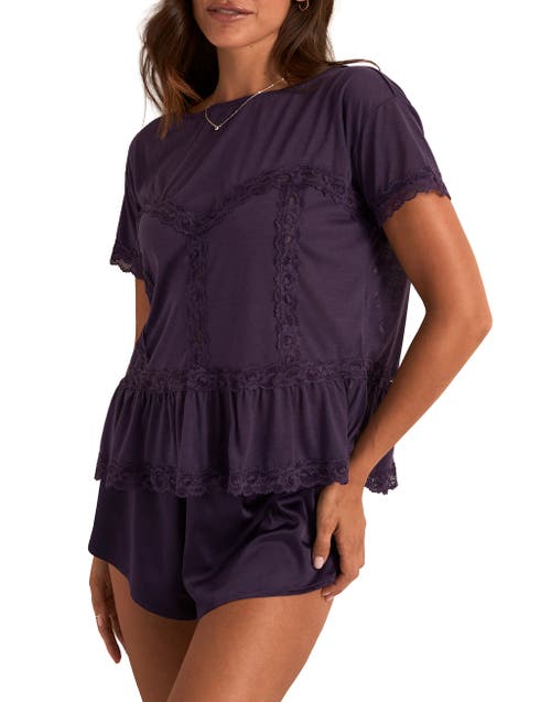 Adore Me Patrice Pajama Set In Purple