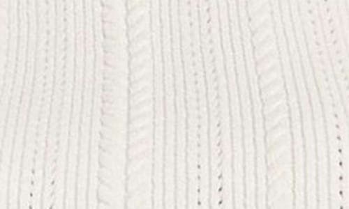 Guess Marcie Short Sleeve Chenille Sweater In White