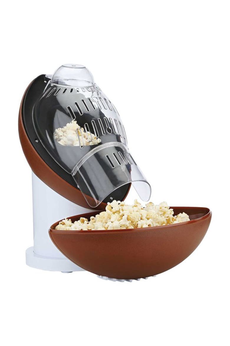 Football Popcorn Maker, Alternate, color, Brown