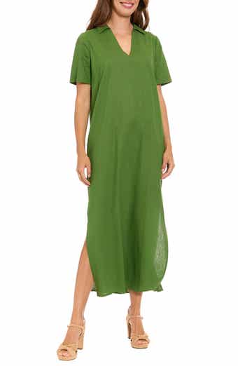 London Times V-Neck Maxi Dress