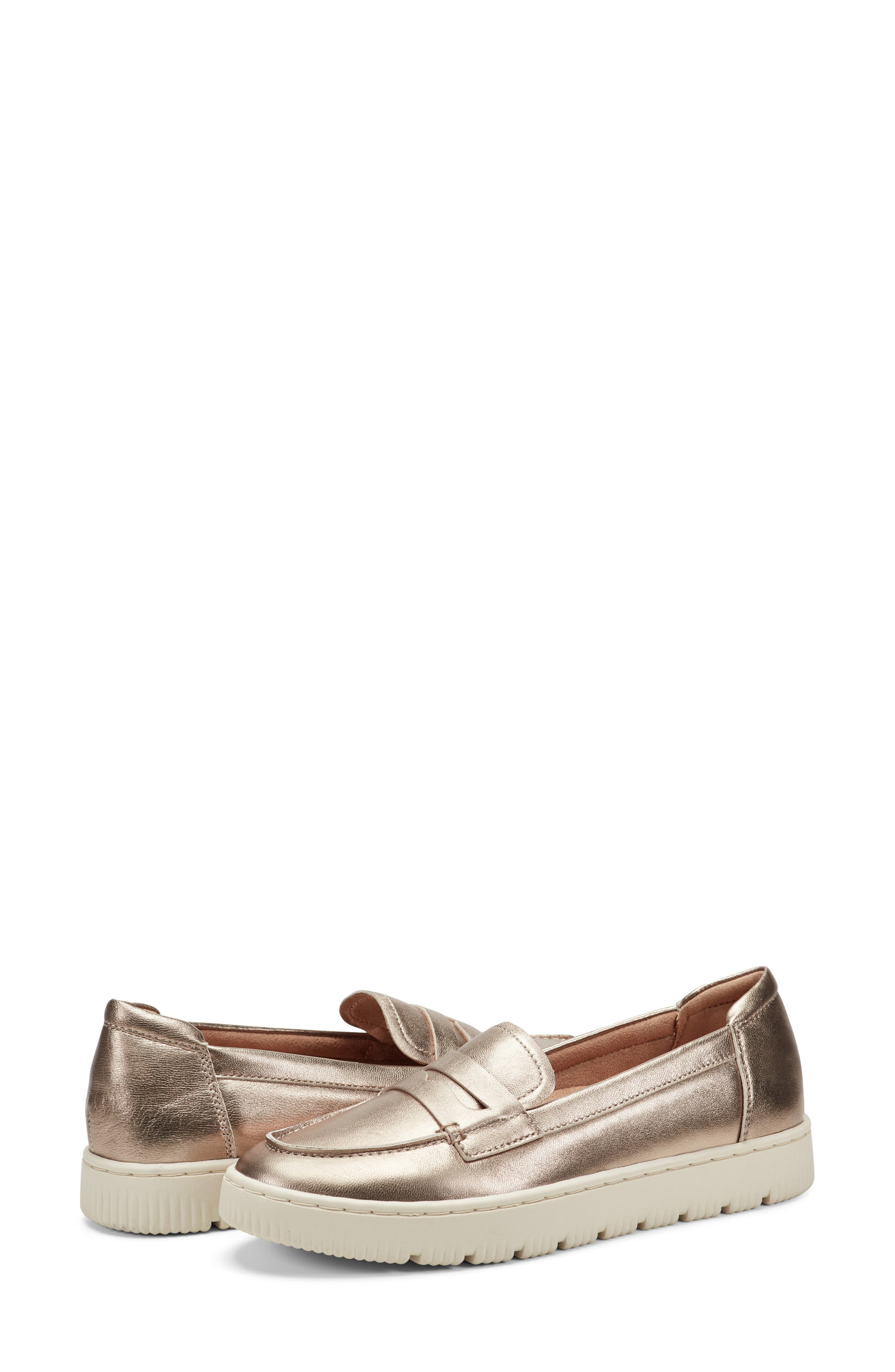 Karin Penny Loafer, Alternate, color, BRONZE