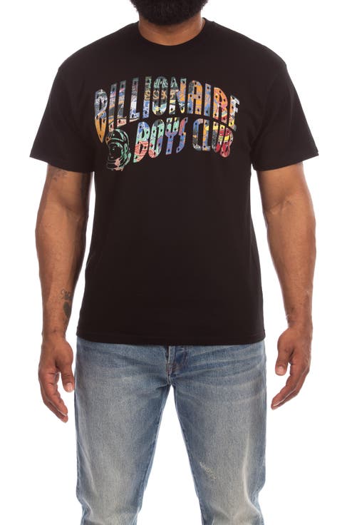 Curve Logo Cotton Graphic T-Shirt