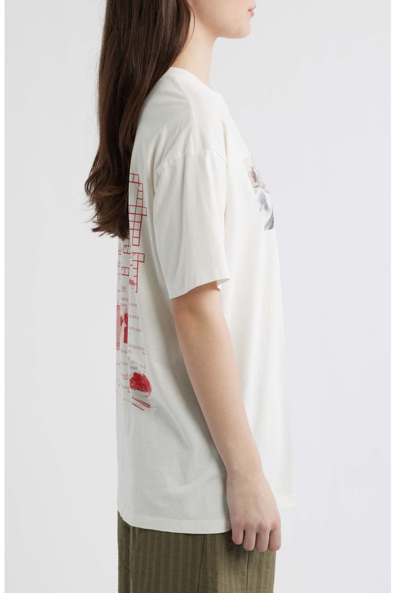Slow Life Crossword Graphic T-Shirt, Alternate, color, OFF WHITE