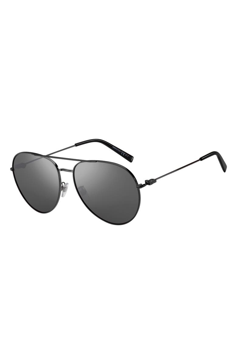 Givenchy 61mm Aviator Sunglasses, Alternate, color,