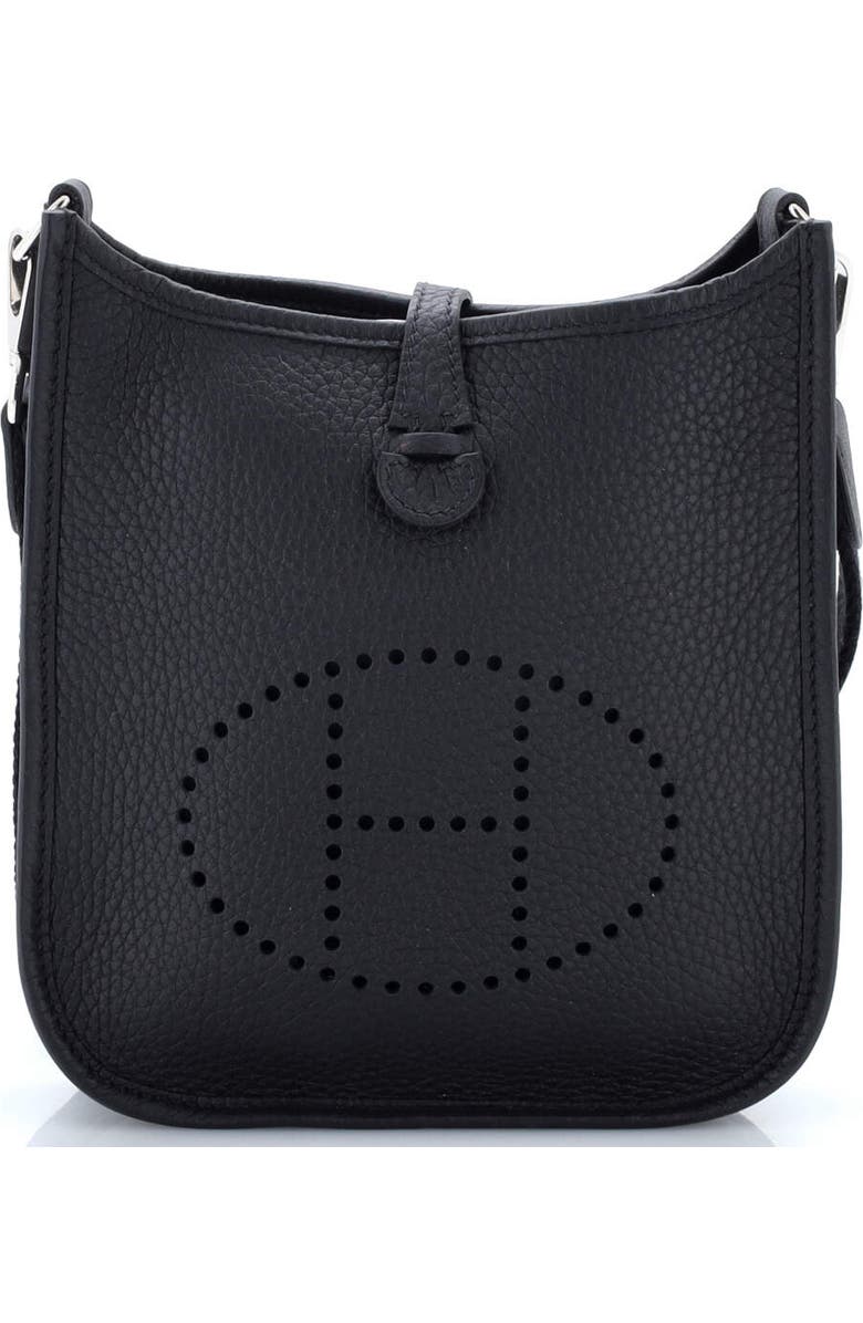 Pre-Owned Hermes Evelyne Bag Gen III Clemence TPM, Main, color, Noir