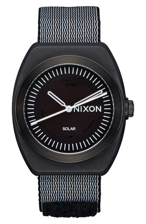 Light-Wave Solar Nylon Strap Watch, 36mm