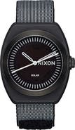 Nixon Light-Wave Solar Nylon Strap Watch, 36mm