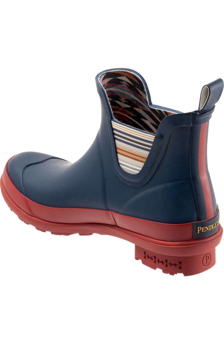Pendleton Bridger Stripe Waterproof Chelsea Rain Boot, Alternate, color,