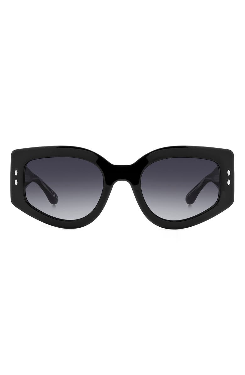 Isabel Marant 54mm Gradient Cat Eye Sunglasses, Main, color, Black/ Grey Shaded