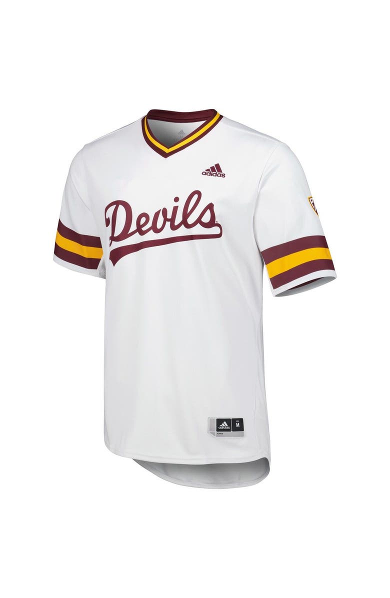 adidas Men's adidas White Arizona State Sun Devils Replica Baseball Jersey, Alternate, color, White