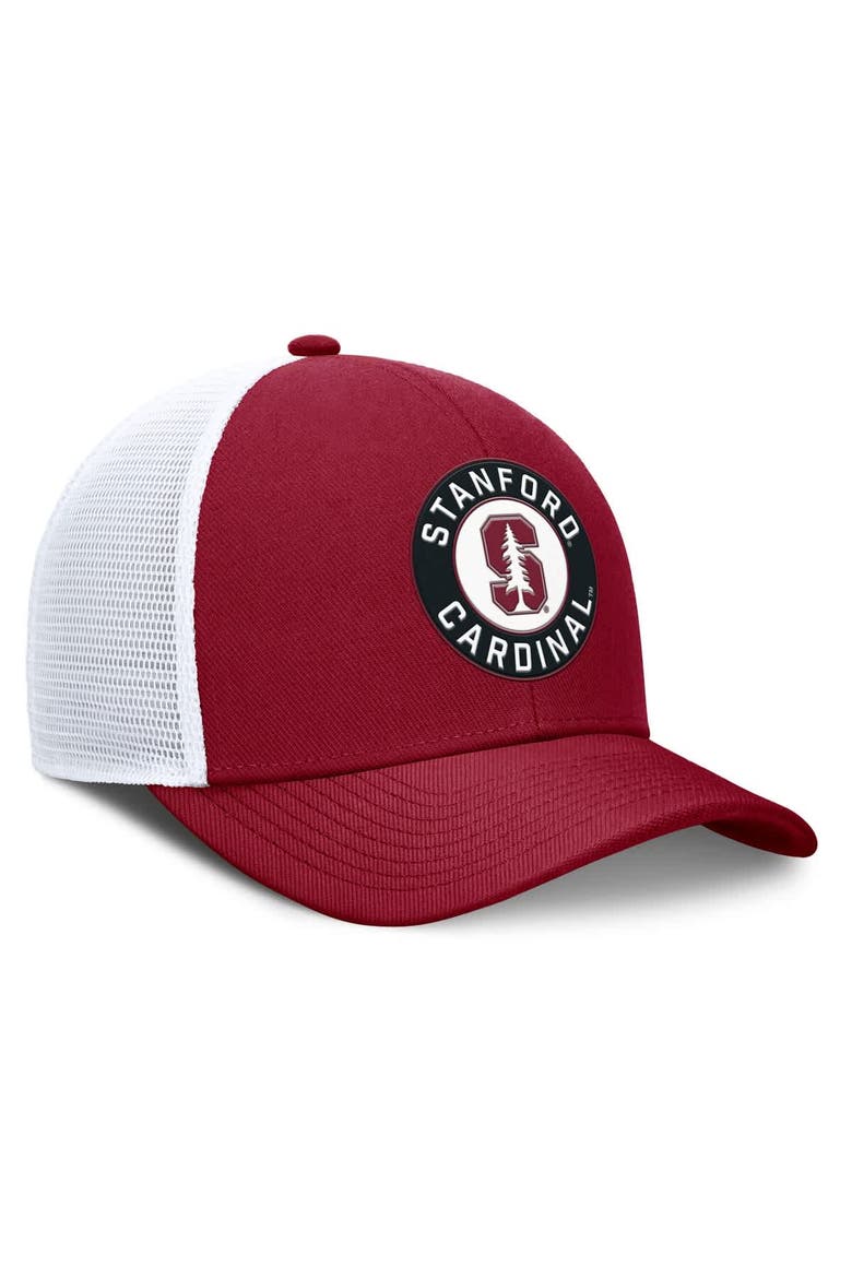 Men's Nike Cardinal/White Stanford Cardinal Rise Primetime Performance Trucker Adjustable Hat, Alternate, color, Cardinal