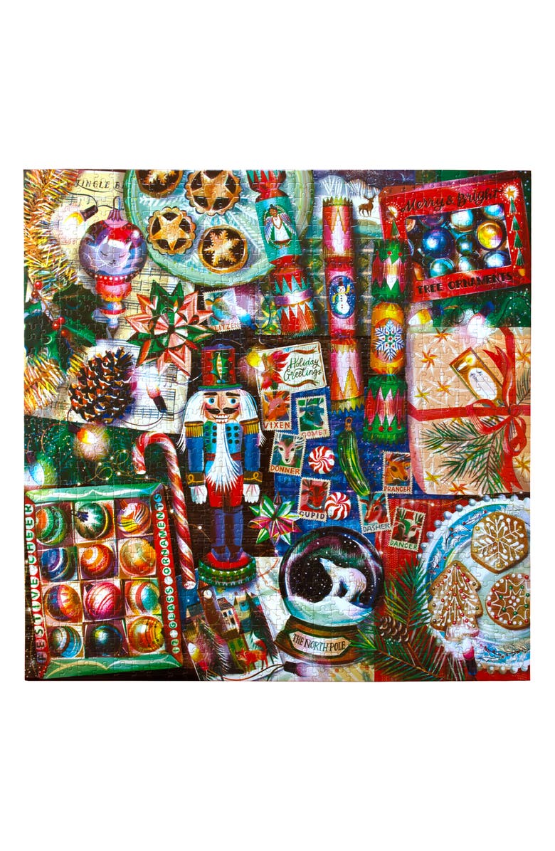 eeBoo Christmas Decorations 1,000-Piece Jigsaw Puzzle, Alternate, color, Multi