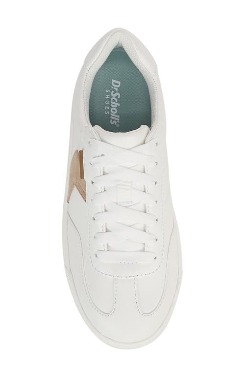 Shop Dr. Scholl's Time Off Win Low Top Sneaker In Whitesand