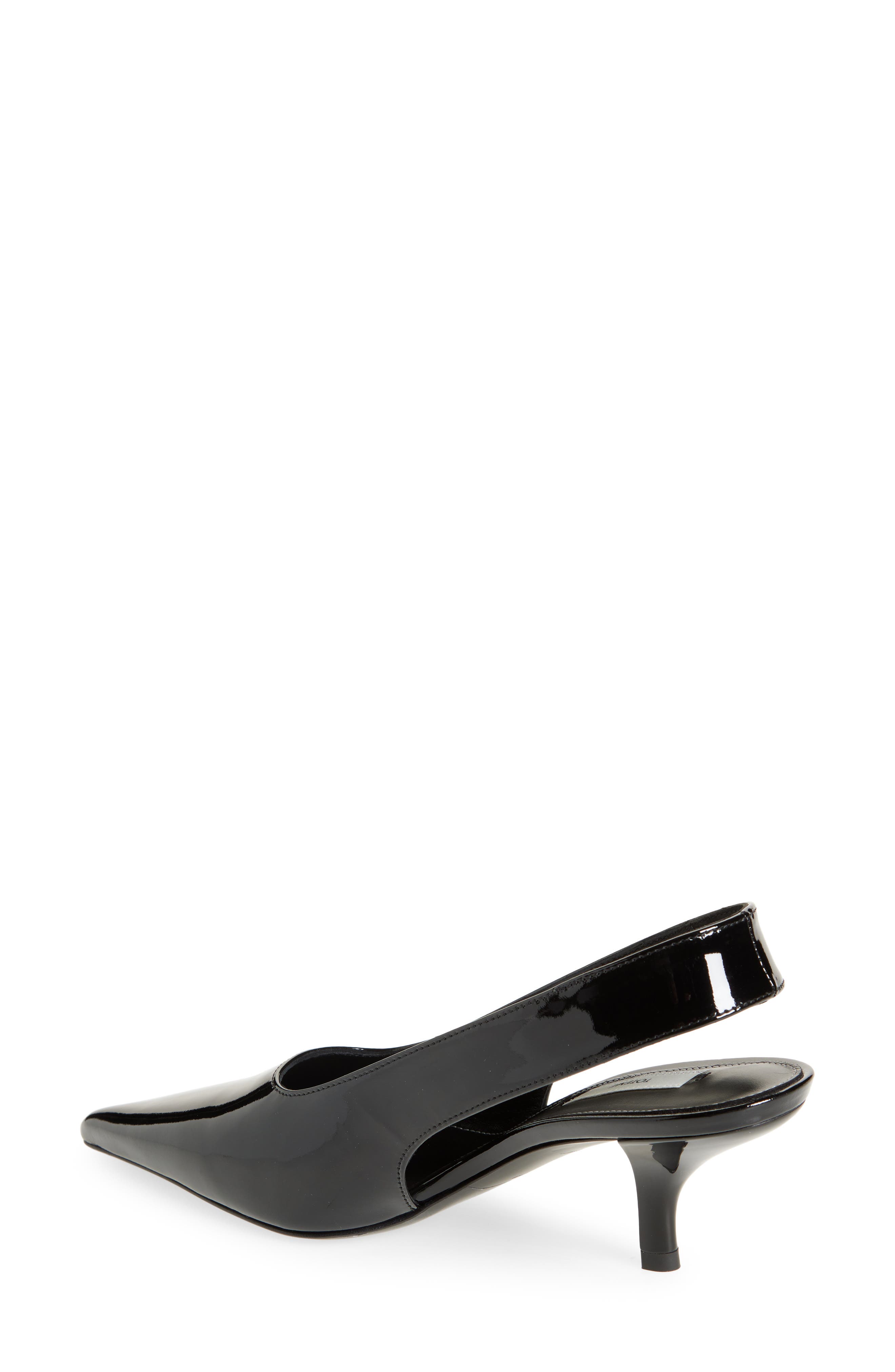 TOTEME Classic Kitten Heel Slingback Pump, Alternate, color, Black
