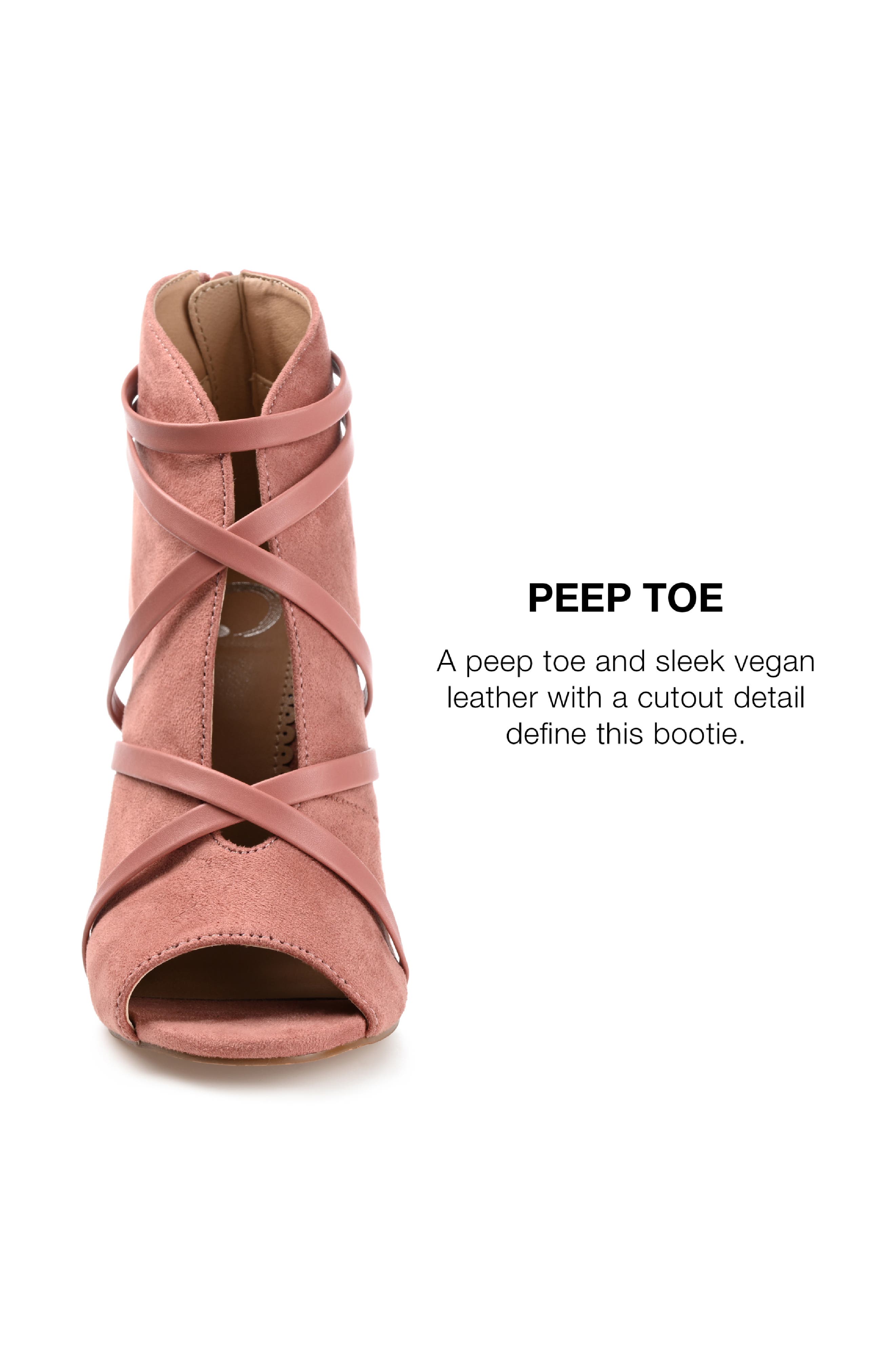 JOURNEE Samara Strappy Bootie, Alternate, color, BLUSH