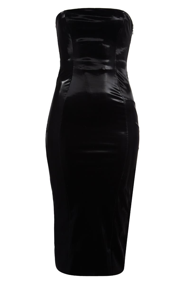 Mistress Rocks Strapless Midi Body-Con Dress, Alternate, color,