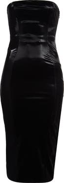 Mistress Rocks Strapless Midi Body-Con Dress