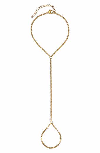 18K Gold Plated Hand Chain Bracelet