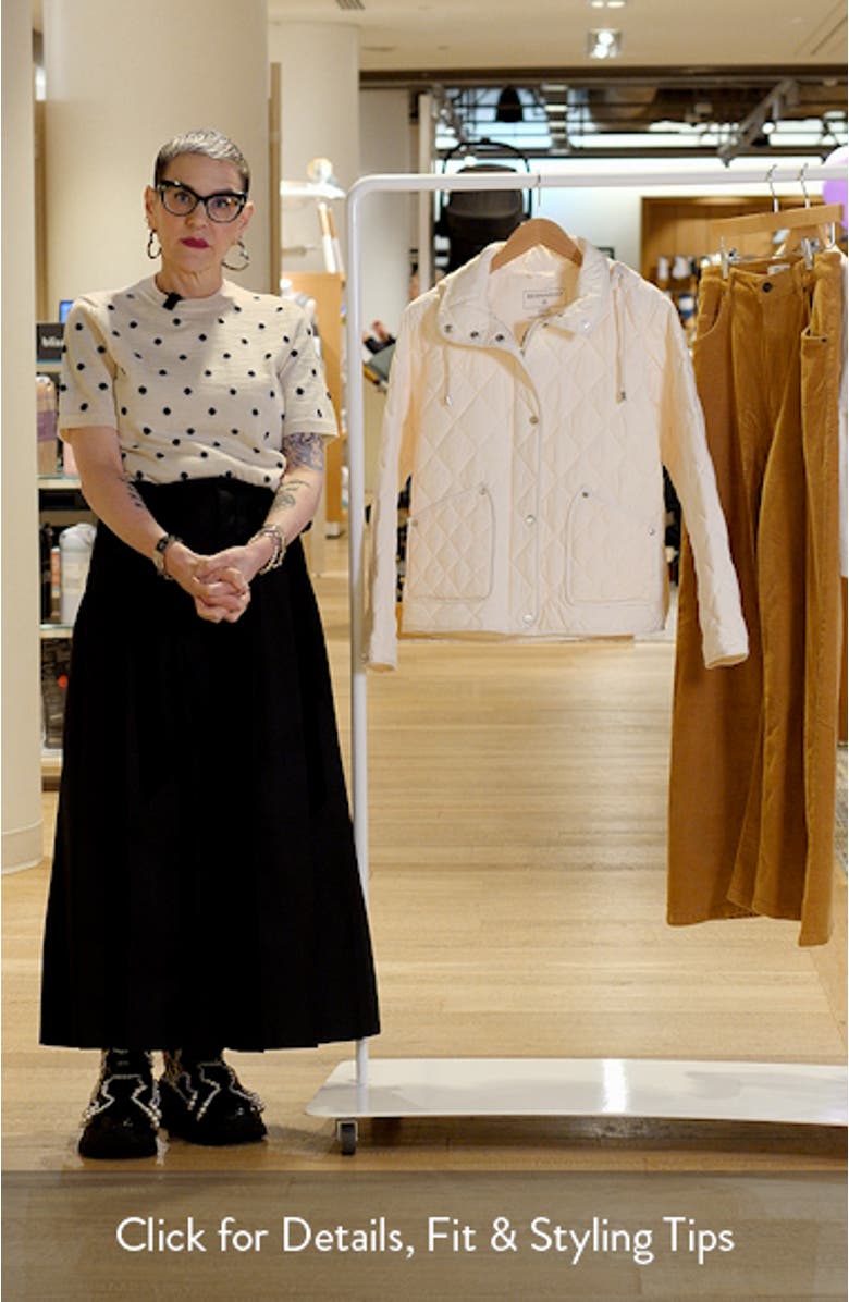 Diamond Quilted Jacket with Removable Hood, sales video thumbnail