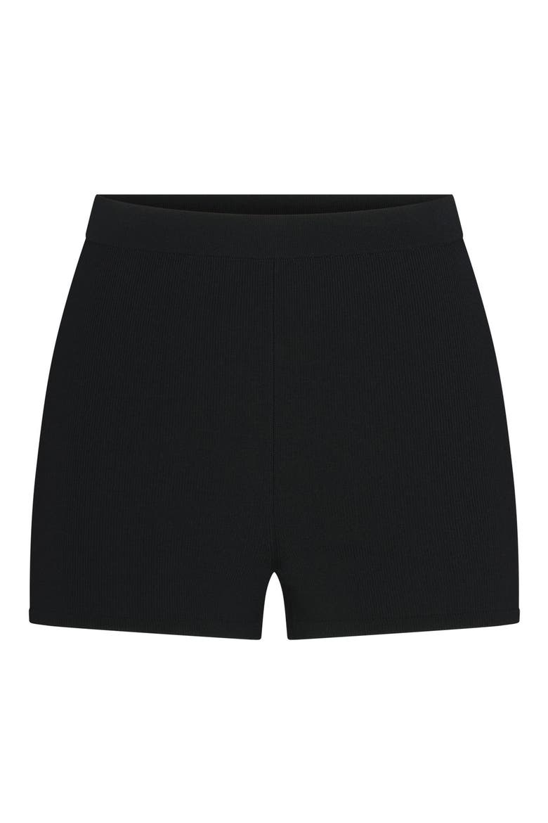 The Essential Collection High Waisted Hot Shorts, Main, color, ONYX