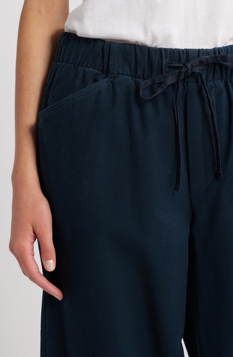 rag & bone Cleo Wide Leg Cotton Drawstring Pants, Alternate, color, Sal