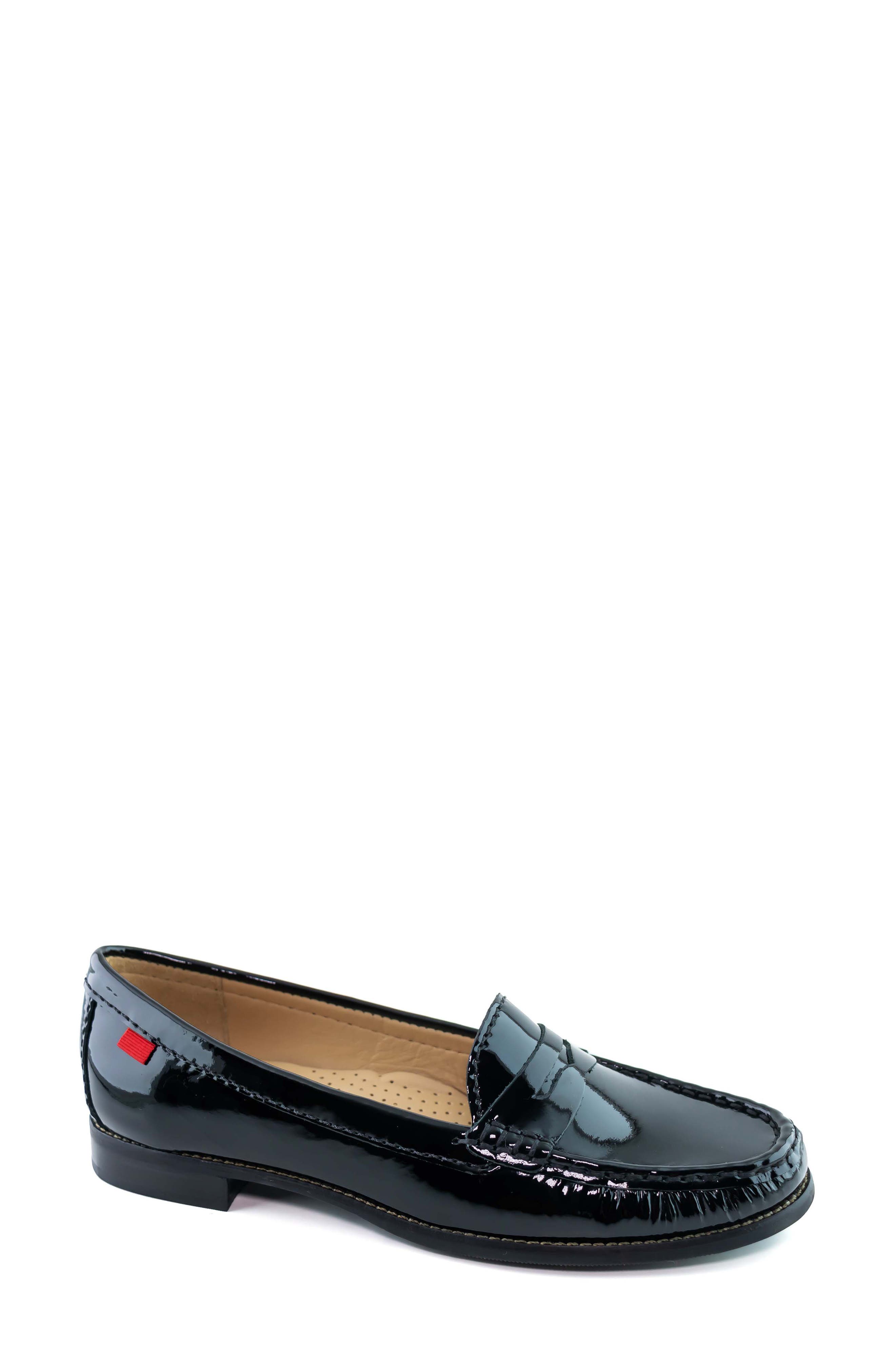 Marc Joseph New York East Village Penny Loafer in Black Patent 