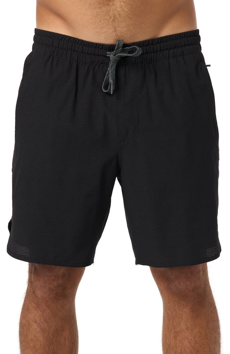 O'Neill TRVLR Tech Lined Performance Hybrid Shorts, Main, color, Black