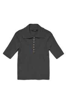 VERO MODA Marina Elbow Sleeve Polo Sweater