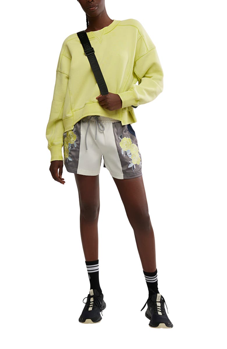 Free People FP Movement In the Ring Drawstring Shorts, Alternate, color, Wild Wind Combo