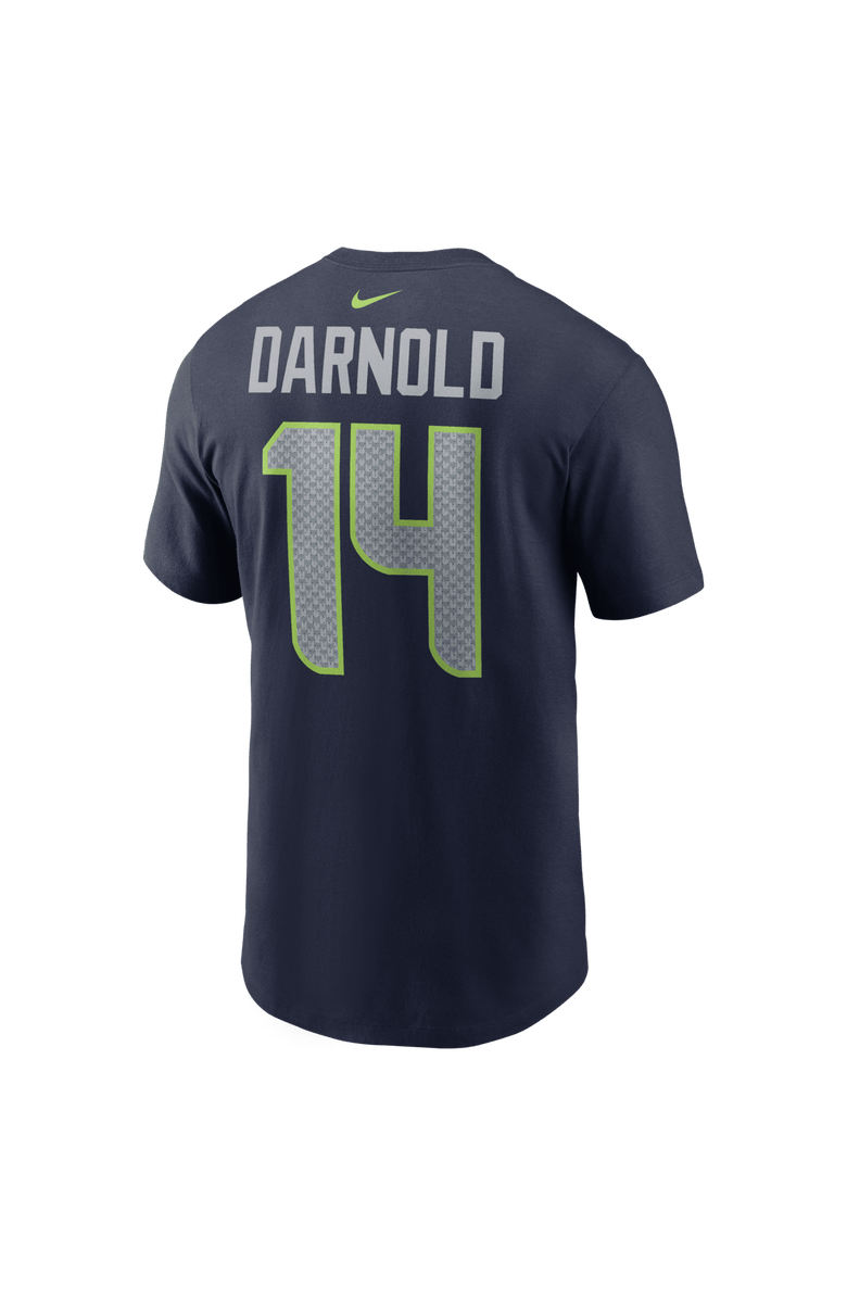 Nike Men's Nike Sam Darnold College Navy Seattle Seahawks Super Bowl LX Patch Name & Number T-Shirt, Alternate, color, College Navy