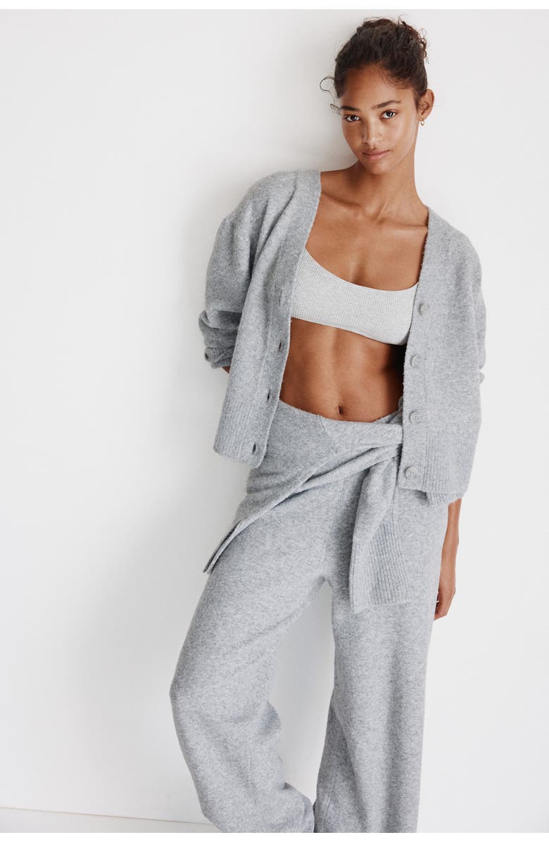 H&M Cardigan, Alternate, color, Gray Melange