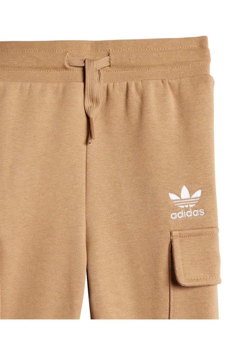 adidas Trefoil Essentials Hoodie & Joggers Set, Alternate, color, Cardboard