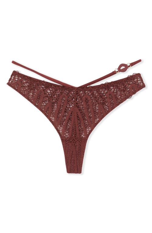 Etam Virtuose Tanga In Brown