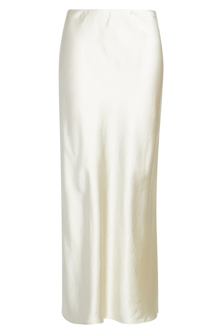 Satin Maxi Skirt, Alternate, color, IVORY DOVE