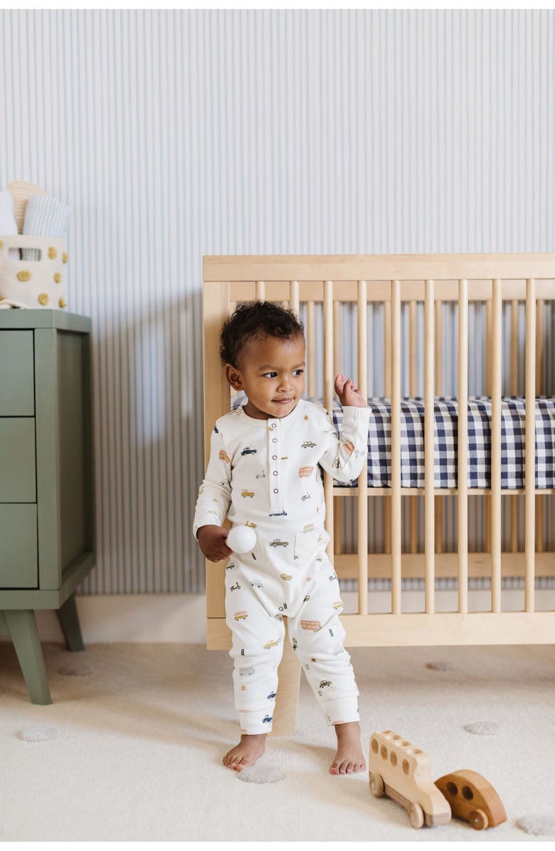 Pehr Rush Hour Organic Cotton Romper, Alternate, color, 