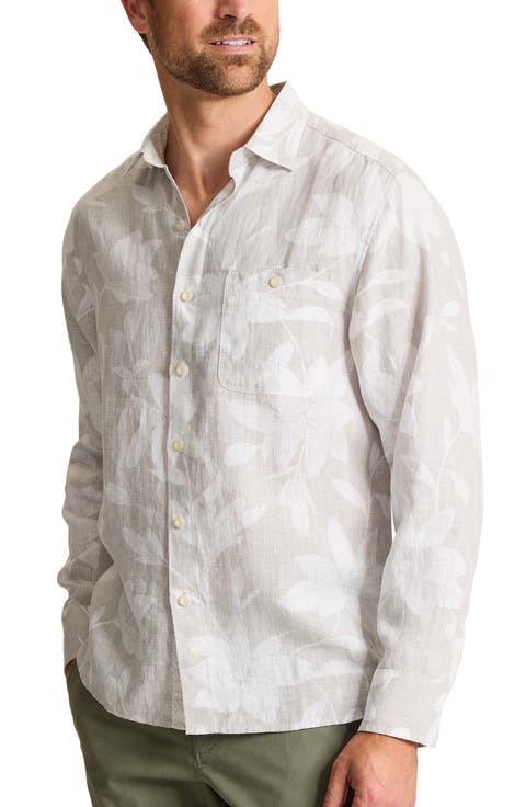 Sandy Vineyard Long Sleeve Linen Shirt