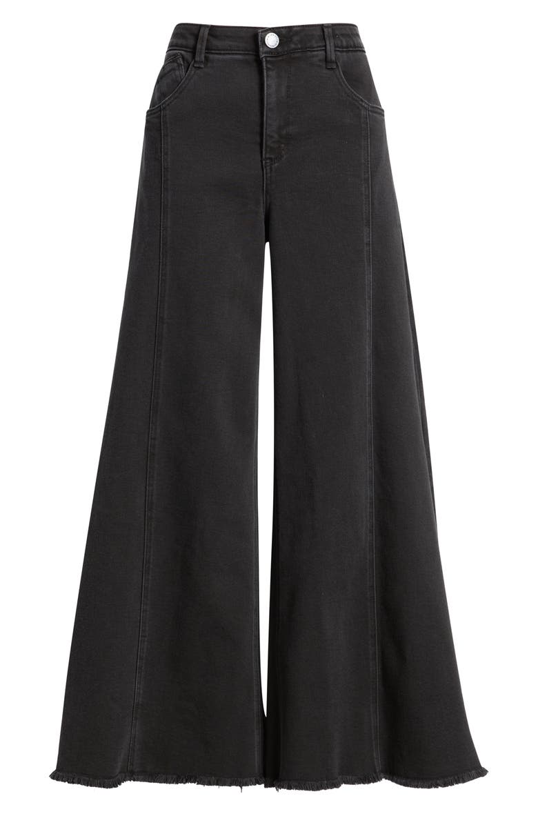 Wit & Wisdom Skyrise Seamed Super Wide Leg Jeans, Alternate, color, Washed Black Artisanal