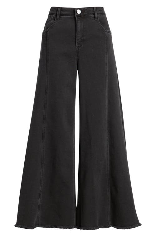 Wit & Wisdom Skyrise Seamed Super Wide Leg Jeans In Black