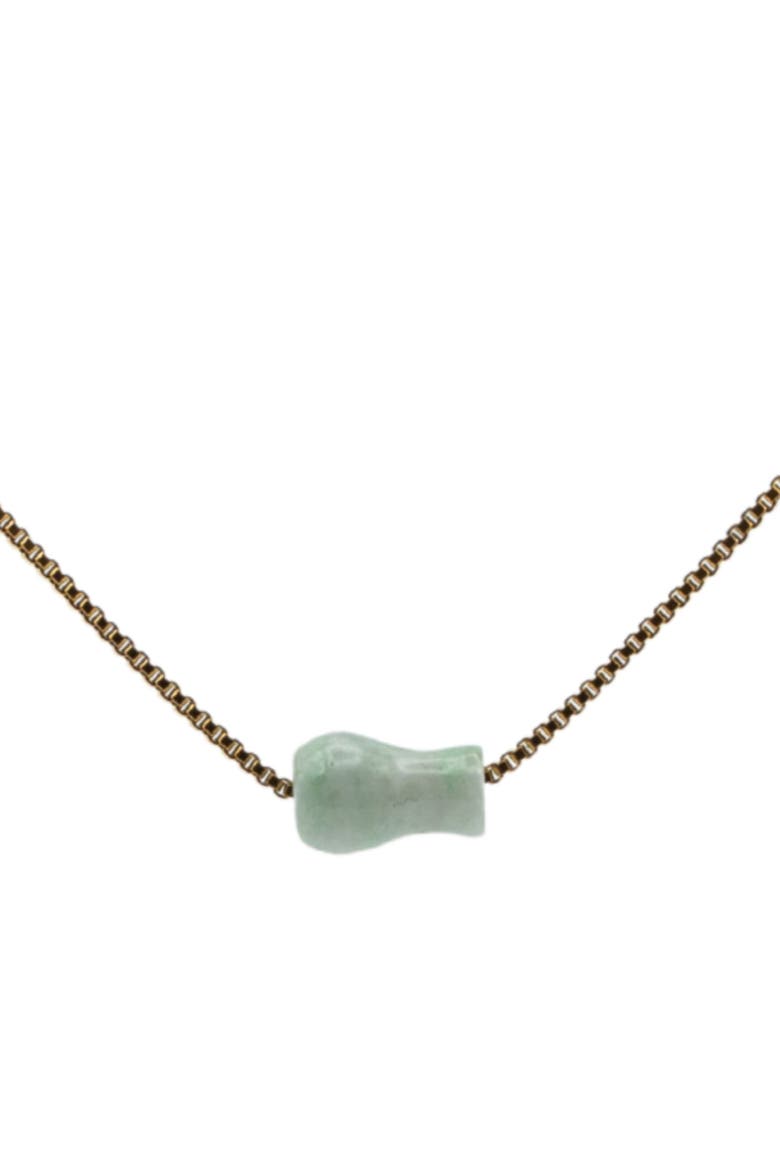 Mini Bottle Jade Pendant Necklace, Main, color, Light green