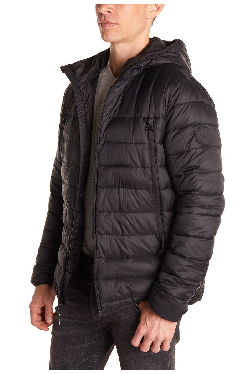 Perry Ellis Nylon Packable Quilted Jacket, Main, color, 