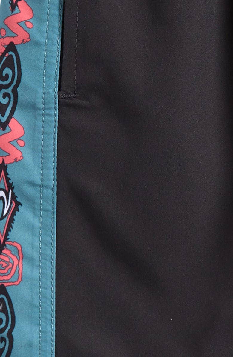 Rip Curl Kids' Raw Energy Block Volley Swim Trunks, Alternate, color, Washed Black