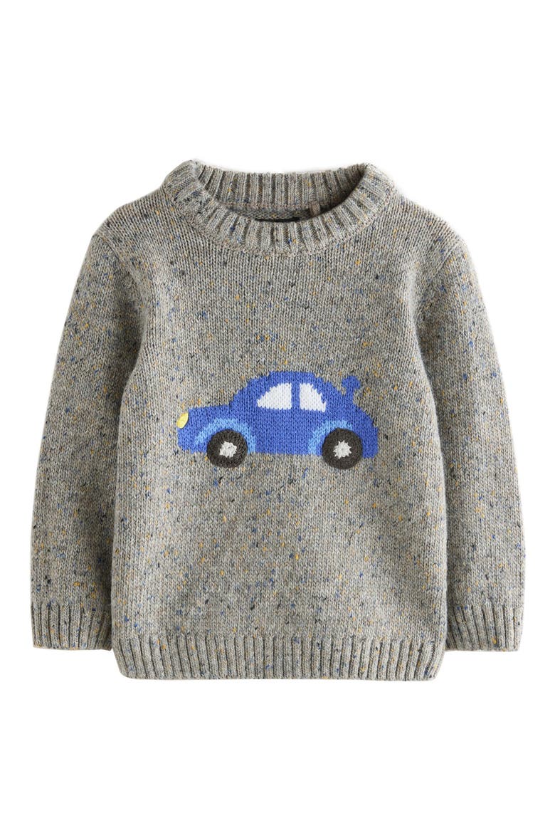 Kids' Car Knit Sweater, Main, color, GREY