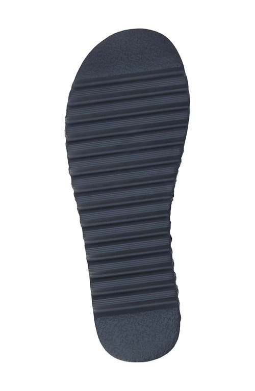Coconuts By Matisse Del Mar Platform Slide Sandal In Onyx